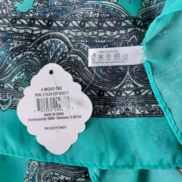 Jack & Missy One Size Sheer Carefree Convertible Poncho Versatile Cover-up NWT - Picture 7 of 7